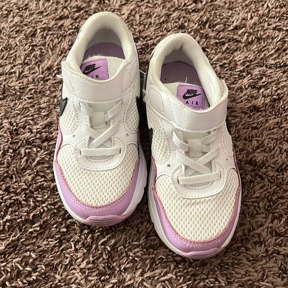Purple and white Nike for toddlers size 11C
